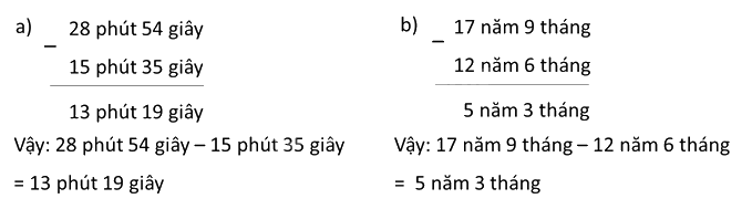 Toán lớp 5 Bài 129. Phép trừ số đo thời gian - SGK Bình Minh 0 1