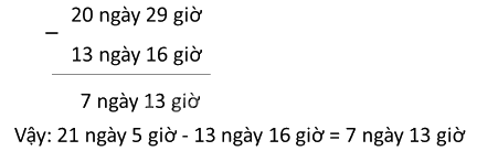 Toán lớp 5 Bài 129. Phép trừ số đo thời gian - SGK Bình Minh 1 3