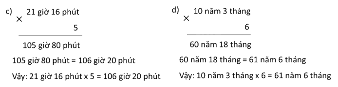 Toán lớp 5 Bài 131. Nhân số đo thời gian với một số - SGK Bình Minh 0 2
