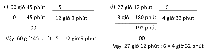 Toán lớp 5 Bài 132. Chia số đo thời gian cho một số - SGK Bình Minh 0 2