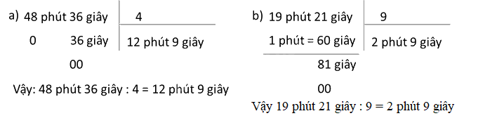 Toán lớp 5 Bài 132. Chia số đo thời gian cho một số - SGK Bình Minh 1