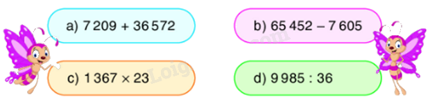 Toán lớp 5 Bài 150. Ôn tập về bốn phép tính với số tự nhiên - SGK Bình Minh 0 1