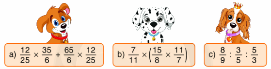 Toán lớp 5 Bài 152. Ôn tập về các phép tính với phân số - SGK Bình Minh 1 1