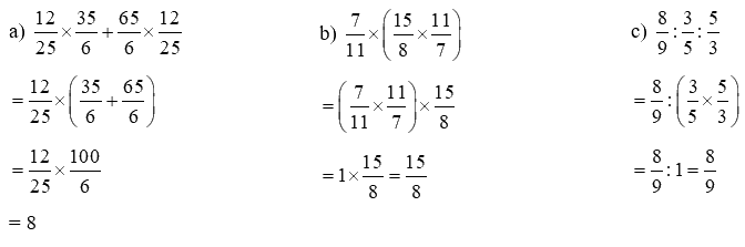 Toán lớp 5 Bài 152. Ôn tập về các phép tính với phân số - SGK Bình Minh 1 2