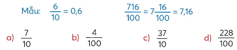 Toán lớp 5 Bài 18. Số thập phân - SGK chân trời sáng tạo 3 1