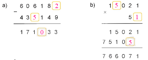 Toán lớp 5 Bài 2. Ôn tập các phép tính với số tự nhiên - SGK kết nối tri thức 5 2