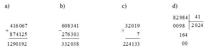 Toán lớp 5 Bài 2. Ôn tập về các phép tính với số tự nhiên - SGK cánh diều 0 1