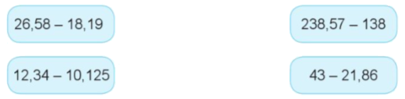 Toán lớp 5 Bài 26. Trừ các số thập phân - SGK cánh diều 0 2