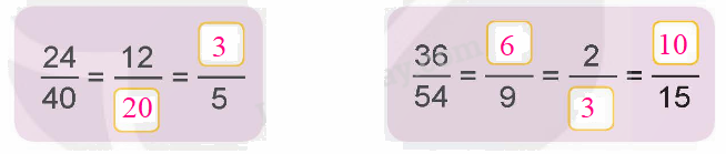 Toán lớp 5 Bài 3. Ôn tập phân số - SGK kết nối tri thức 1 2