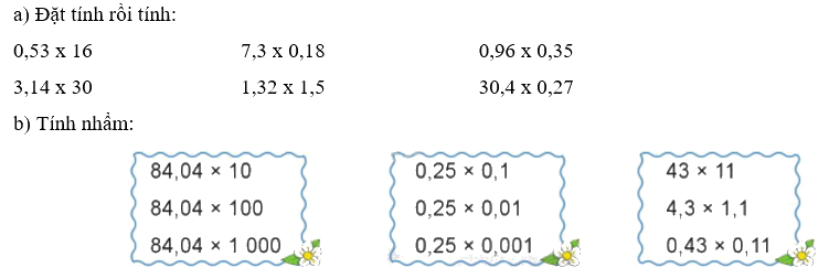 Toán lớp 5 Bài 31. Luyện tập - SGK cánh diều 0 1