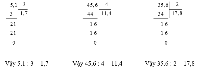 Toán lớp 5 Bài 33. Chia một số thập phân cho Một số tự nhiên - SGK cánh diều 1 2