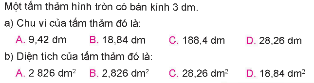 Toán lớp 5 Bài 33. Ôn tập diện tích, chu vi một số hình phẳng - SGK kết nối tri thức 5