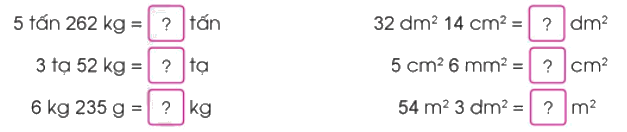 Toán lớp 5 Bài 38. Viết các số đo đại lượng dưới dạng số thập phân - SGK cánh diều 7