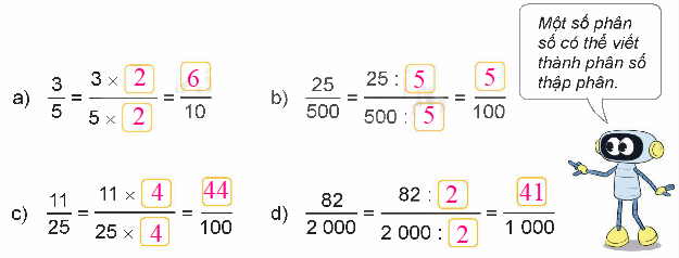 Toán lớp 5 Bài 4. Phân số thập phân - SGK kết nối tri thức 5