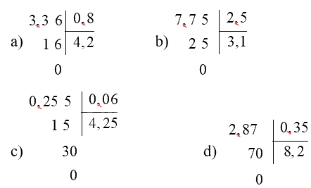 Toán lớp 5 Bài 40. Chia một số thập phân cho một số thập phân - SGK chân trời sáng tạo 1