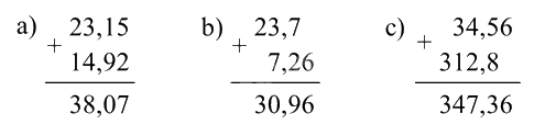 Toán lớp 5 Bài 41. Phép cộng số thập phân - SGK Bình Minh 1
