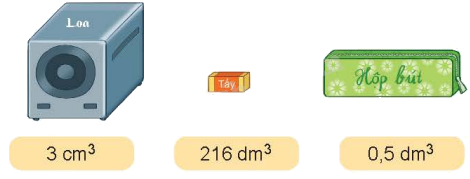 Toán lớp 5 Bài 46. Xăng-ti-mét khối. Đề-xi-mét khối - SGK Kết nối tri thức với cuộc sống 4