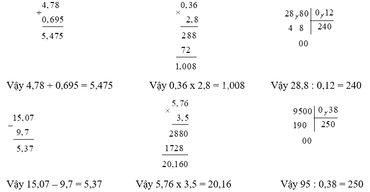 Toán lớp 5 Bài 47. Em ôn lại những gì đã học - SGK cánh diều 3