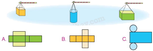Toán lớp 5 Bài 49. Hình khai triển của hình lập phương, hình hộp chữ nhật và hình trụ - SGK Kết nối tri thức với cuộc sống 1
