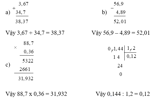 Toán lớp 5 Bài 49. Ôn tập chung - SGK cánh diều 3