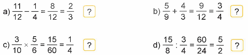 Toán lớp 5 Bài 5. Ôn tập các phép tính với phân số - SGK kết nối tri thức 9 1