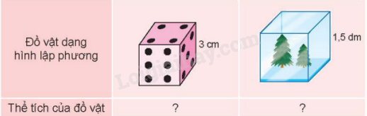 Toán lớp 5 Bài 53.Thể tích của hình lập phương - SGK Kết nối tri thức với cuộc sống 5