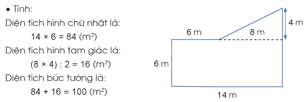 Toán lớp 5 Bài 57. Luyện tập về tính diện tích - SGK cánh diều 0 3