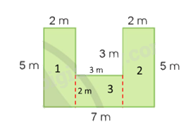 Toán lớp 5 Bài 57. Luyện tập về tính diện tích - SGK cánh diều 1 3