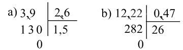 Toán lớp 5 Bài 58. Chia số thập phân cho số thập phân - SGK Bình Minh 1
