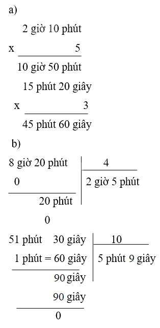 Toán lớp 5 Bài 58. Nhân chia số đo thời gian với một số - SGK Kết nối tri thức với cuộc sống 11