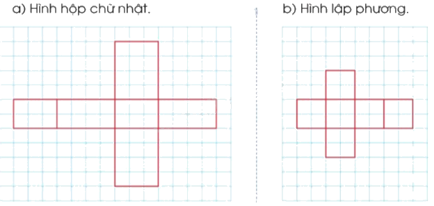 Toán lớp 5 Bài 59. Hình khai triển của hình hộp chữ nhật, Hình lập phương, hình trụ - SGK cánh diều 4 1