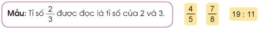 Toán lớp 5 Bài 6. Giới thiệu về tỉ số - SGK cánh diều 1