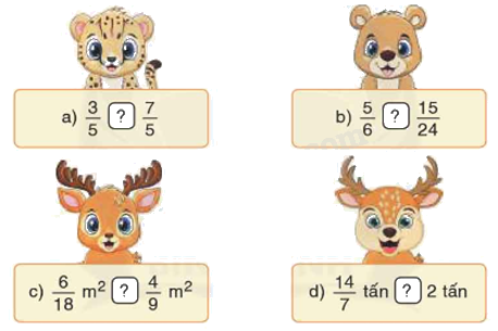 Toán lớp 5 Bài 6. Ôn tập về phân số (tiếp theo) - SGK Bình Minh 1