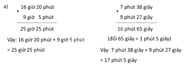 Toán lớp 5 Bài 69. Cộng số đo thời gian. Trừ số đo thời gian - SGK cánh diều 1