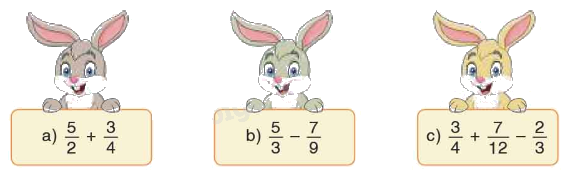 Toán lớp 5 Bài 7. Ôn tập về cộng, trừ phân số - SGK Bình Minh 0 1