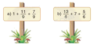 Toán lớp 5 Bài 7. Ôn tập về cộng, trừ phân số - SGK Bình Minh 1 1