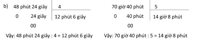 Toán lớp 5 Bài 70. Nhân số đo thời gian với một số. Chia số đo thời gian cho một số - SGK cánh diều 0 2