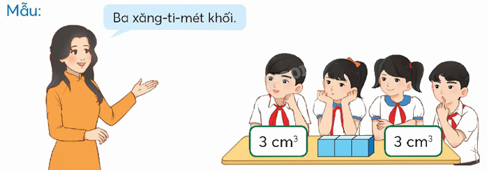 Toán lớp 5 Bài 70. Xăng-ti-mét khối - SGK chân trời sáng tạo 3