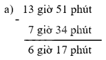 Toán lớp 5 Bài 79. Trừ số đo thời gian - SGK chân trời sáng tạo 1 1