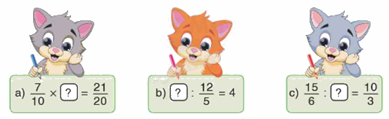 Toán lớp 5 Bài 8. Ôn tập về nhân, chia phân số - SGK Bình Minh 3