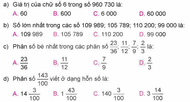 Toán lớp 5 Bài 9. Luyện tập chung - SGK kết nối tri thức 0 1