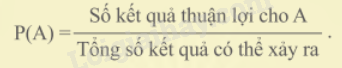 Trắc nghiệm Bài 1: Mô tả xác suất bằng tỉ số Toán 8 Chân trời sáng tạo 0 3