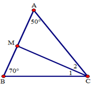 Trắc nghiệm Bài 1: Tổng ba góc của một tam giác Toán 7 Cánh diều 0 8