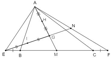 Trắc nghiệm Bài 10: Tính chất ba đường trung tuyến của tam giác Toán 7 Cánh diều 0 3