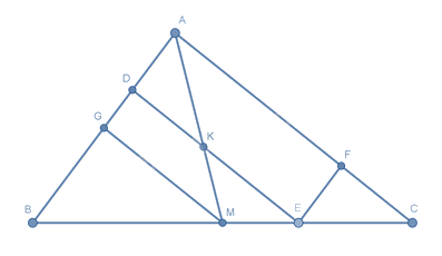 Trắc nghiệm Bài 15: Định lí Thalès trong tam giác Toán 8 Kết nối tri thức 0 26