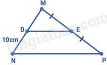 Trắc nghiệm Bài 16: Đường trung bình của tam giác Toán 8 Kết nối tri thức 0 3