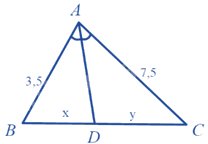 Trắc nghiệm Bài 17: Tính chất đường phân giác của tam giác Toán 8 Kết nối tri thức 0 9
