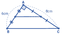 Trắc nghiệm Bài 3: Đường trung bình của tam giác Toán 8 Cánh diều 0 4