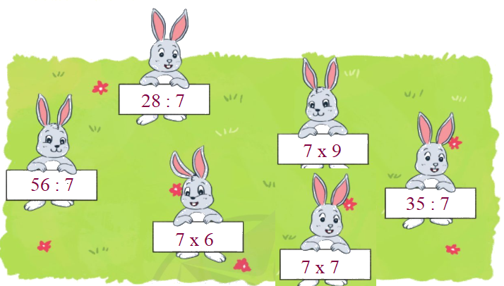 Trắc nghiệm: Bảng chia 7 Toán 3 Cánh diều 0 11