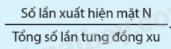 Xác suất thực nghiệm của biến cố 1